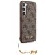 4. Guess 4G Charms Collection case for Samsung Galaxy A35 - brown