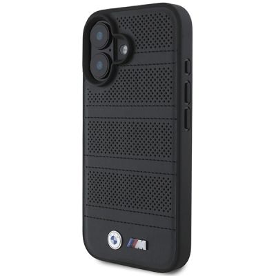 2. BMW M Perforated And Stitched Line MagSafe case for iPhone 16 - black