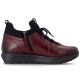 2. Women's leather insulated ankle boots, burgundy Remonte Rieker D2V06-35