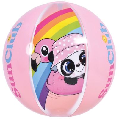 4. INFLATABLE BEACH BALL PANDA 40CM 53014 PINK