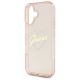 6. Guess IML Heart Case for iPhone 16 - Pink