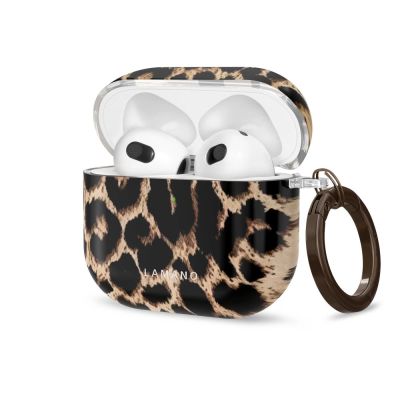 Tech-Protect Lamano case for AirPods 4 / 5 - black and brown