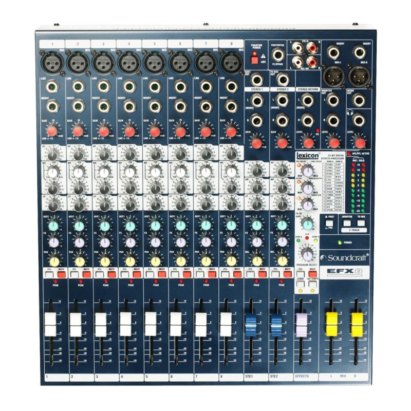 Soundcraft EFX8 - Analog mixing console, effects processor
