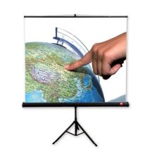 Projection screen on AVTEK Tripod Standard 150 stand (manually unrolled; 150 x 150 cm; 1:1; 83")