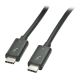 Lindy 41555 USB Cable USB 3.2 Gen 1 (3.1 Gen 1) 0.5m USB C Black
