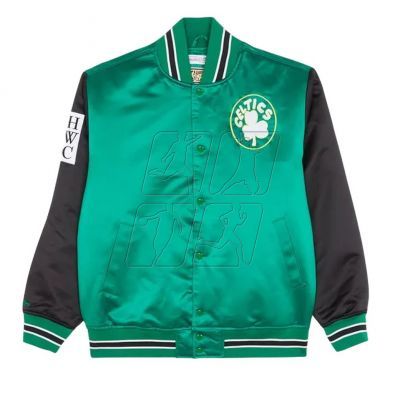 Mitchell & Ness NBA Boston Celtics Primetime Heavyweight Satin Jacket Vintage Logo Celtics M JK8453-BCEKYGN