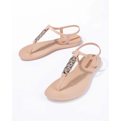 4. Ipanema Sandal Class women's flip-flop sandals, light beige with gold
