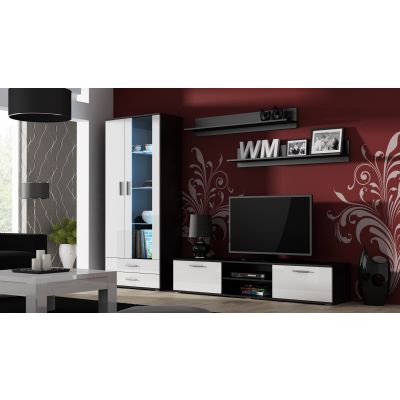 10. Shelf 125cm (2 pcs) SOHO black matt