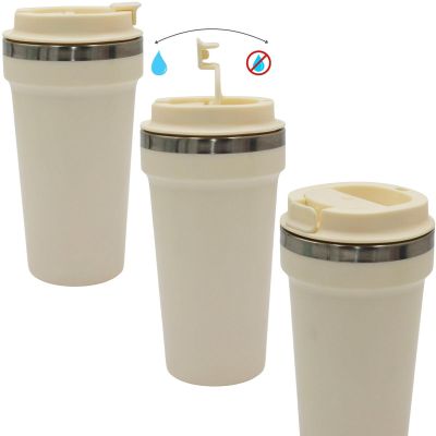 16. EXCELLENT HOUSEWARE THERMAL TRAVEL MUG 500ML - ECRU