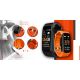 3. Smartwatch GIEWONT Black Orange 2 Straps GW200-9