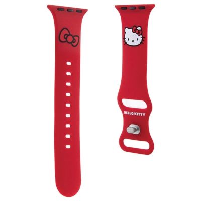 3. Hello Kitty Silicone Kitty Head strap for Apple Watch 38/40/41mm - red