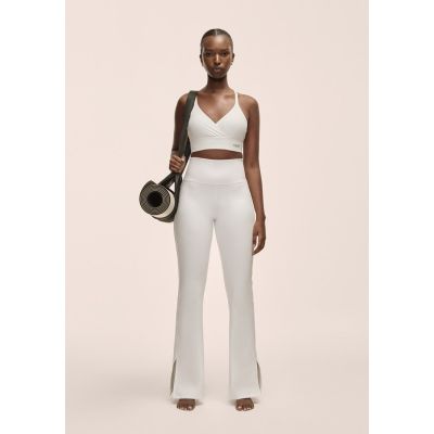 Casall Grace Flare Slit Pant Women's Leggings White - S