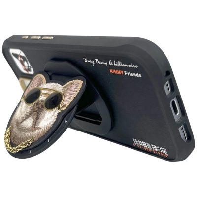 5. Nimmy Glasses Cool Dog MagSafe Case for iPhone 16 Pro - Black