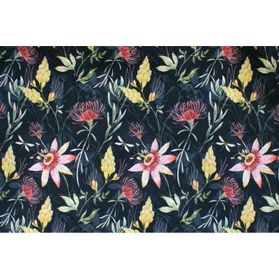 4. CLASSIC DARK FLOWERS WOODEN DECK CHAIR