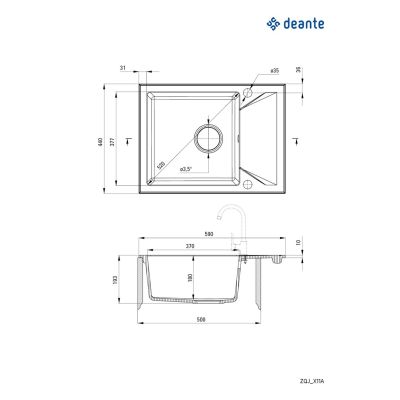 2. Deante Evora ZQJN11A granite sink