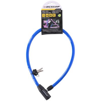 4. BICYCLE LOCK CABLE LOCK 0.4x65CM BLUE DUNLOP