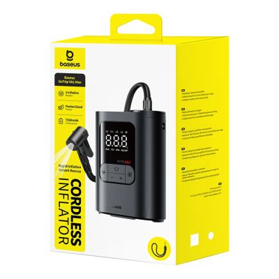 6. Baseus GoTrip VA1 Wireless Pump 150 PSI 7500 mAh - Dark Gray