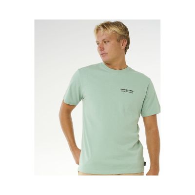 5. RIP CURL Vaporcool Search Peak Tee Green