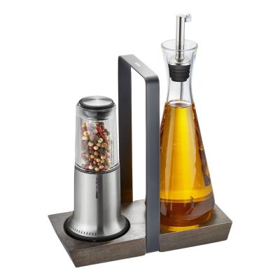 5. GEFU X-PLOSION Oil/Vinegar Dispenser 0.25 l Glass, Silicone, Stainless Steel Transparent