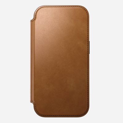 6. Nomad Modern Leather Folio Cell Phone Case 16 cm (6.3") Tan/Light Brown