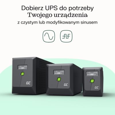 26. GREEN CELL UPS POWERPROOF 1400W/2000VA PURE SINUSOID