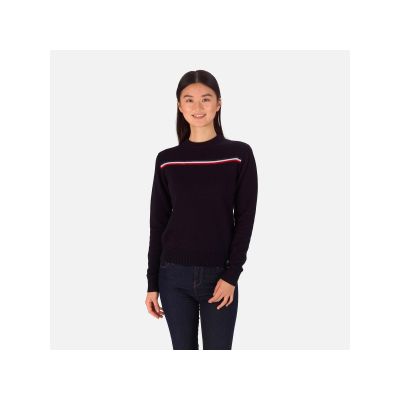 ROSSIGNOL W Audrine Knit navy blue sweater