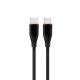 GEMBIRD USB TYPE-C POWER DELIVERY (PD) CABLE 60 W, "PREMIUM SILICON", SILICONE BRAID, 1.5 M, BLACK