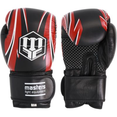 6. RBT-5A leather boxing gloves black and red