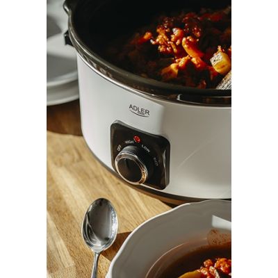15. Slow cooker ADLER AD 6413w white