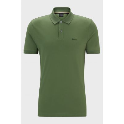 BOSS Pallas Open Green Regular Fit Men's Polo Shirt (50468301-381)