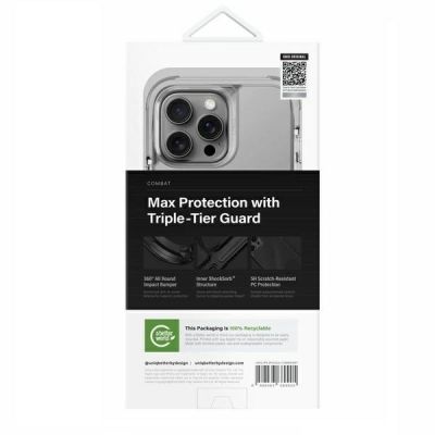 5. Uniq Combat Magclick Charging Case for iPhone 16 Pro Max - Gray