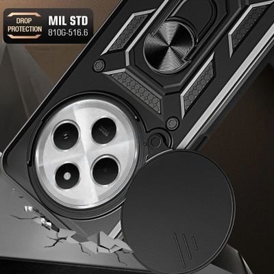 2. Tech-Protect CamShield Pro Case for Xiaomi Redmi 14C / Poco C75 - Black