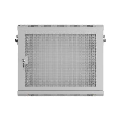 13. Lanberg 19" 9U 600X450 gray wall-mounted rack cabinet with perforated doors (flat pack)