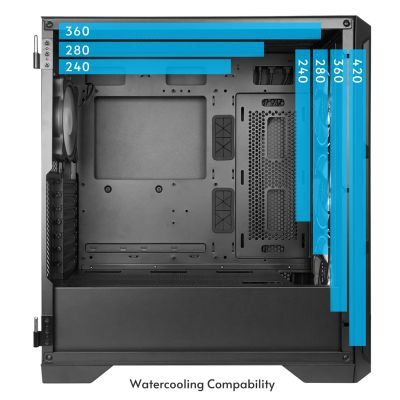 22. Chieftec PC- GA-01B-L-OP APEX LUMO Midi Tower Black case
