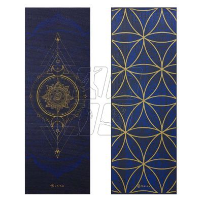 6. Double-sided yoga mat Gaiam Sun and Moon 6mm 63419