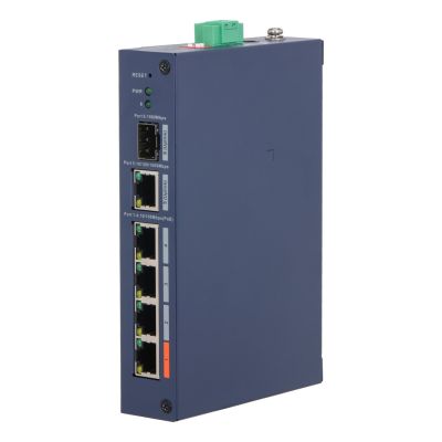 2. Dahua Technology CHS4106-4ET-60 Managed L2 Fast Ethernet (10/100) Network Switch Supports PoE Desktop Blue