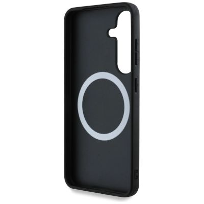 7. BMW Leather Oversized Stripes MagSafe case for Samsung Galaxy S25 - black