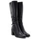 4. Women’s Black Block-Heel Boots Sergio Leone KZ-08