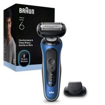 Braun 62-B1200s Series 6 Elektrorasierer, blue/schwarz