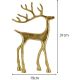 4. DECORATIVE METAL REINDEER 21x40CM GOLD