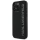 2. Karl Lagerfeld HC 3D Rubber Elongated Glitter iPhone 16 Pro Case - Black
