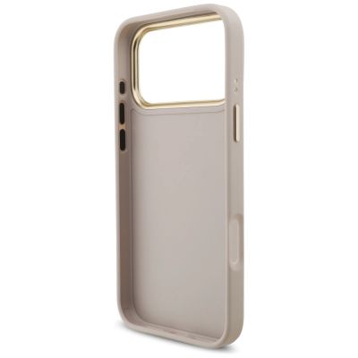 7. Guess 4G Big 4G Classic Logo Big Strap Metal Buttons Case for iPhone 17 Pro Max - Pink