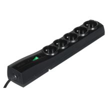 Ever Classic surge protector strip 3.0m (5 x UTE; 10 A; black) (T/LZ09-CLA030/0000)
