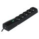 Ever Classic surge protector strip 3.0m (5 x UTE; 10 A; black) (T/LZ09-CLA030/0000)