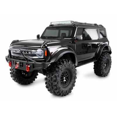 Amewi AMXRock Caballo Crawler 4WD 1:10 ARTR Remote Control Car, Black Metallic