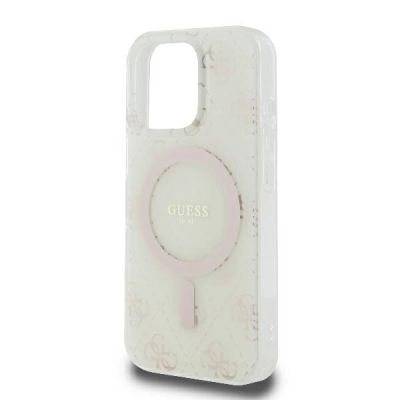 6. Guess IML 4G Background MagSafe iPhone 16 Pro Case - White