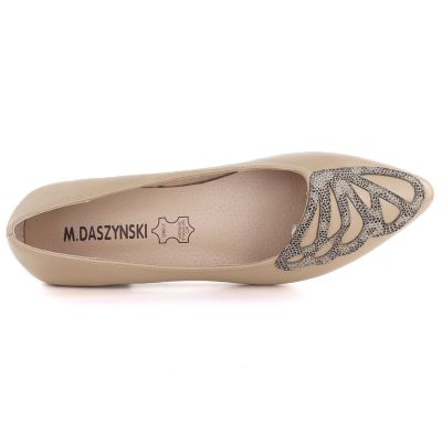 3. Beige women's shoes M.Daszyński SA201A-2