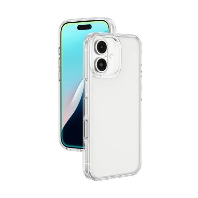 AmazingThing Minimal Case for iPhone 16 Silicone Case - Transparent