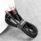 6. Baseus Cafule Cable durable nylon cable USB / micro USB 2A 3M black-red (CAMKLF-H91)