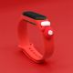 2. Strap Xmas for Xiaomi Mi Band 5 / 6 Christmas Silicone Strap Bracelet with Glove - Red